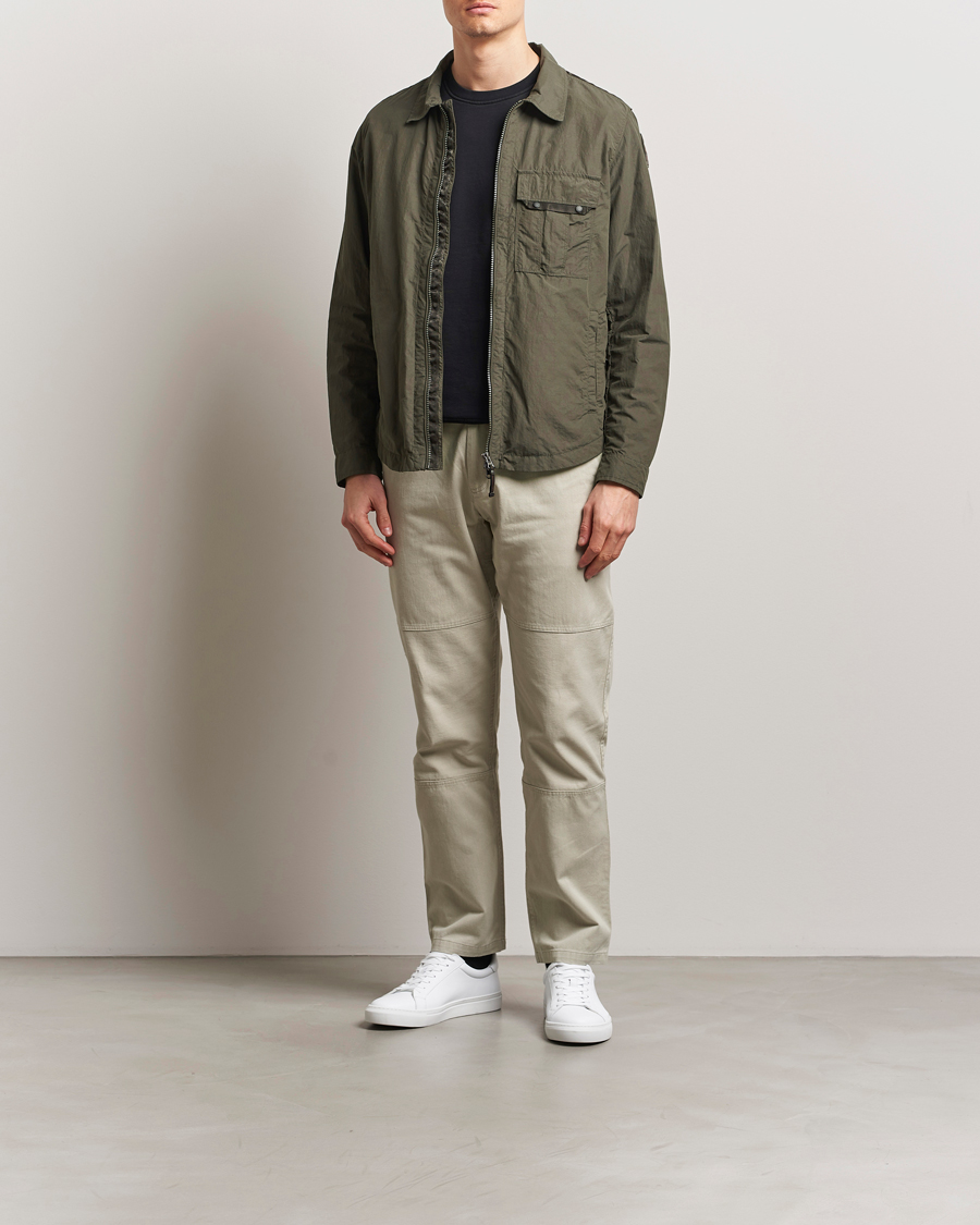 Herr | Jackor | Parajumpers | Rayner Peached Poplin Shirt Jacket Kombu Green