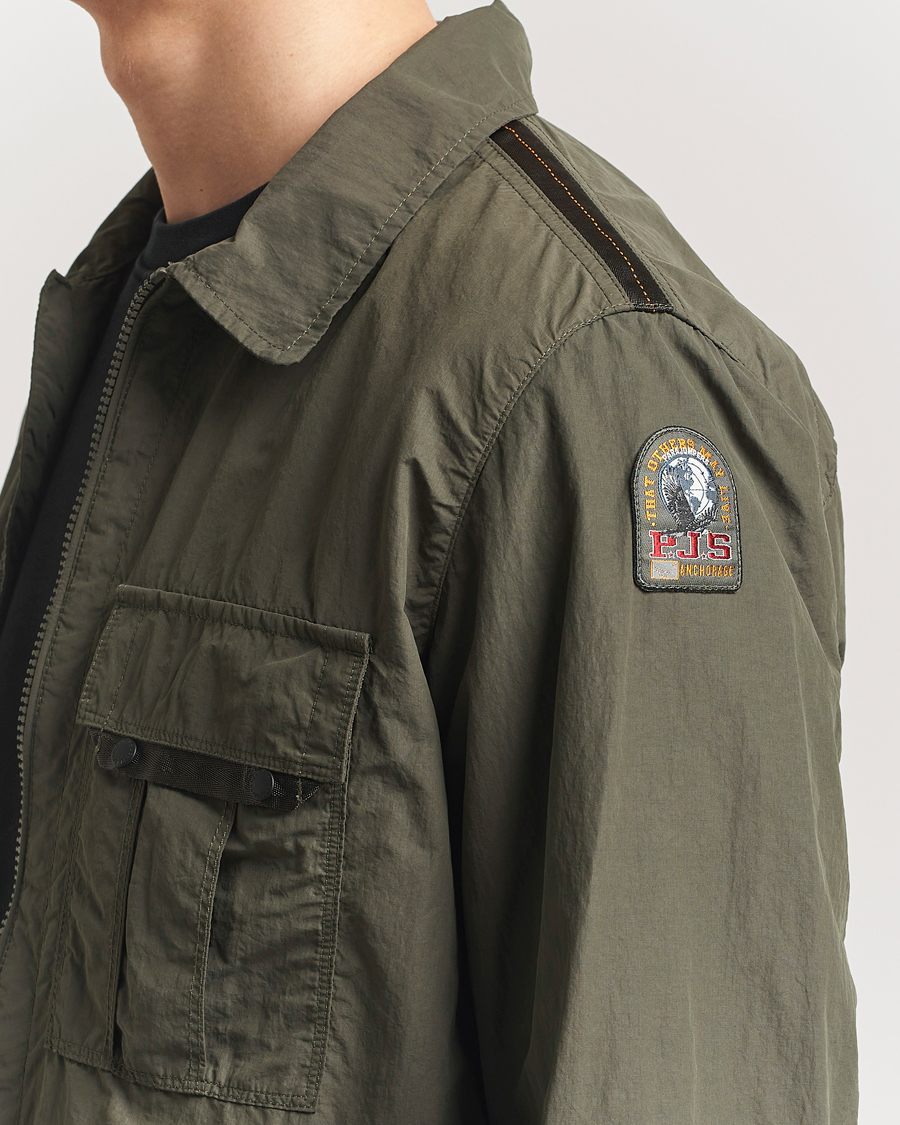 Herr | Jackor | Parajumpers | Rayner Peached Poplin Shirt Jacket Kombu Green