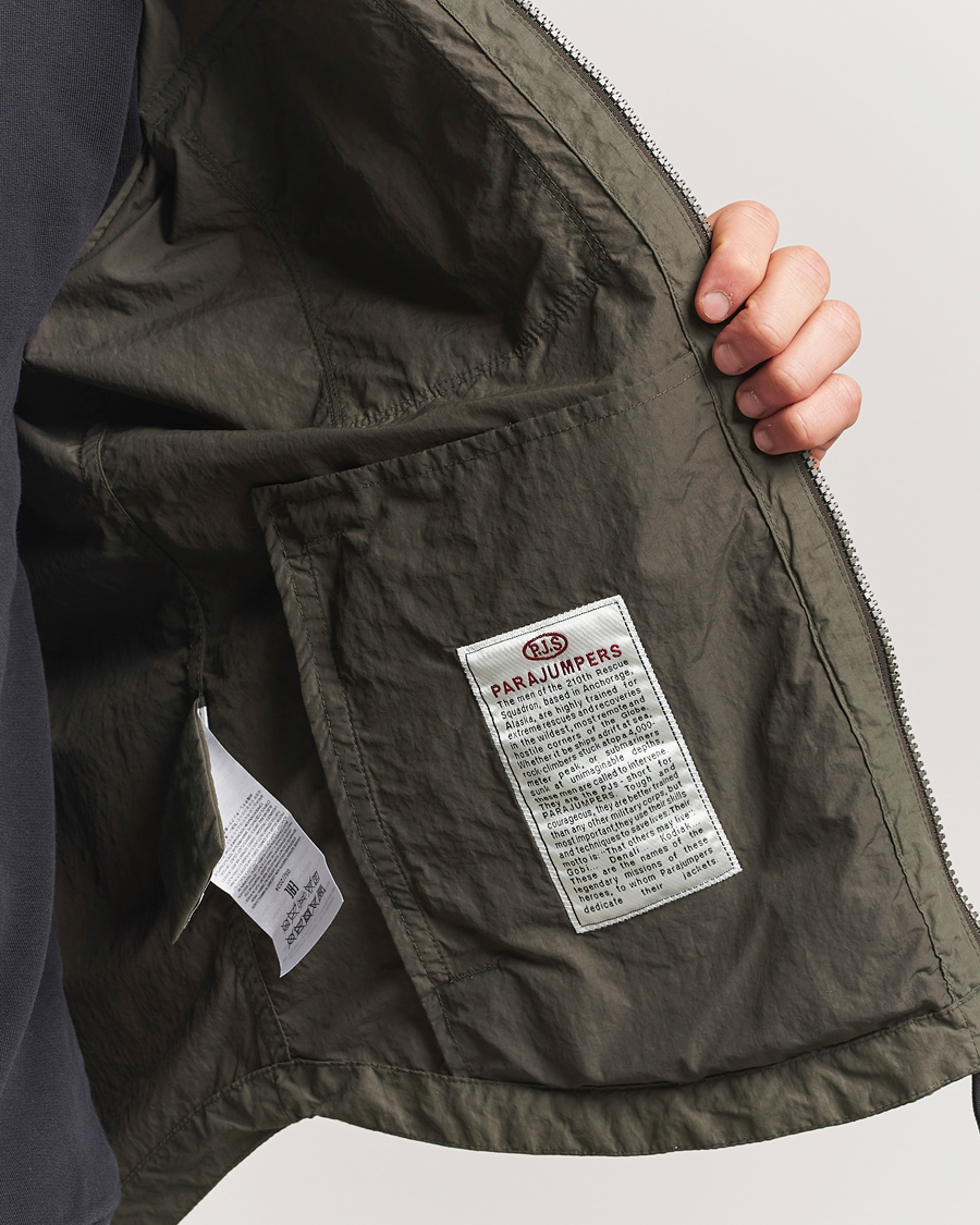 Herr | Jackor | Parajumpers | Rayner Peached Poplin Shirt Jacket Kombu Green
