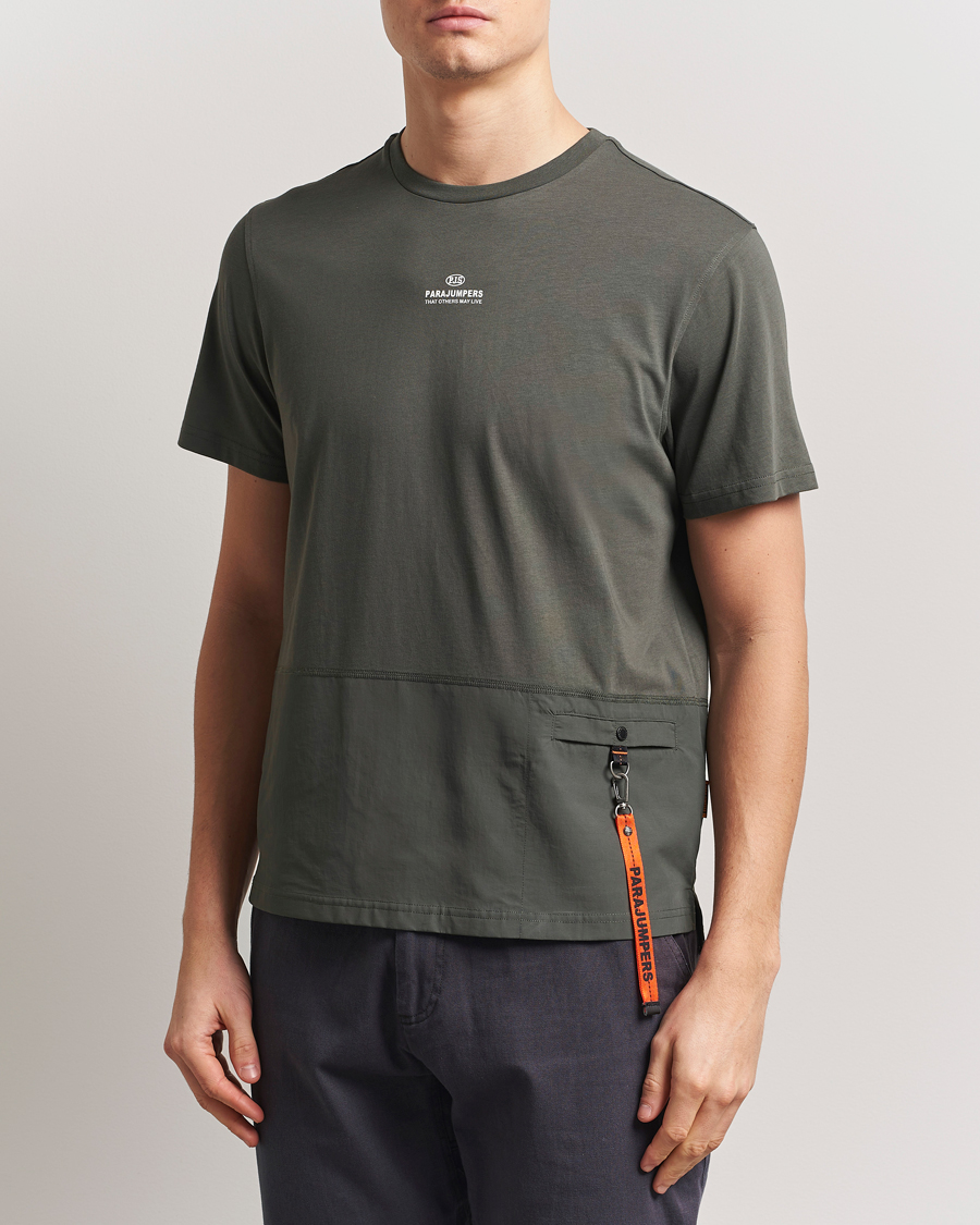 Herr | T-Shirts | Parajumpers | Clint Rescue T-Shirt Kombu Green