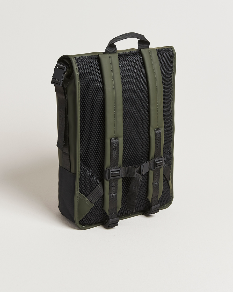Herr | Väskor | RAINS | Trail Rolltop Backpack Green