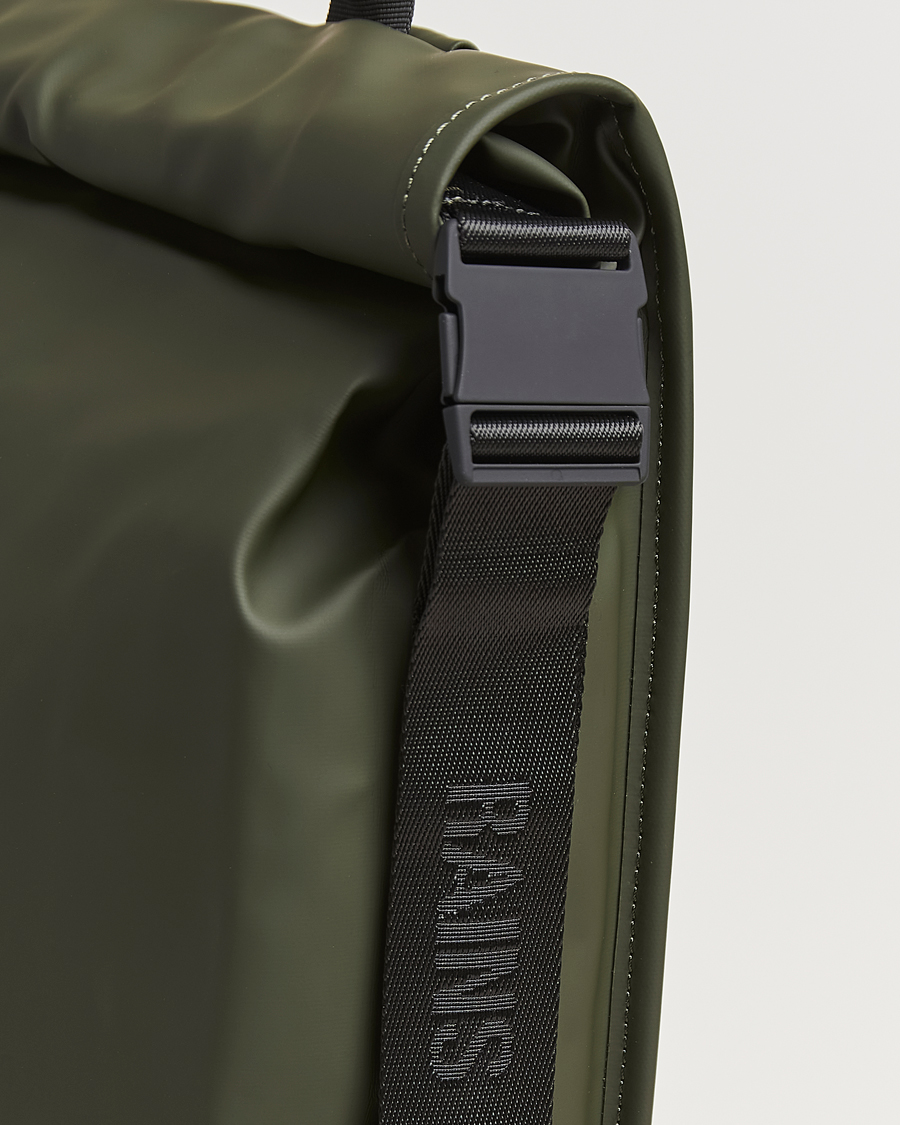 Herr | Väskor | RAINS | Trail Rolltop Backpack Green