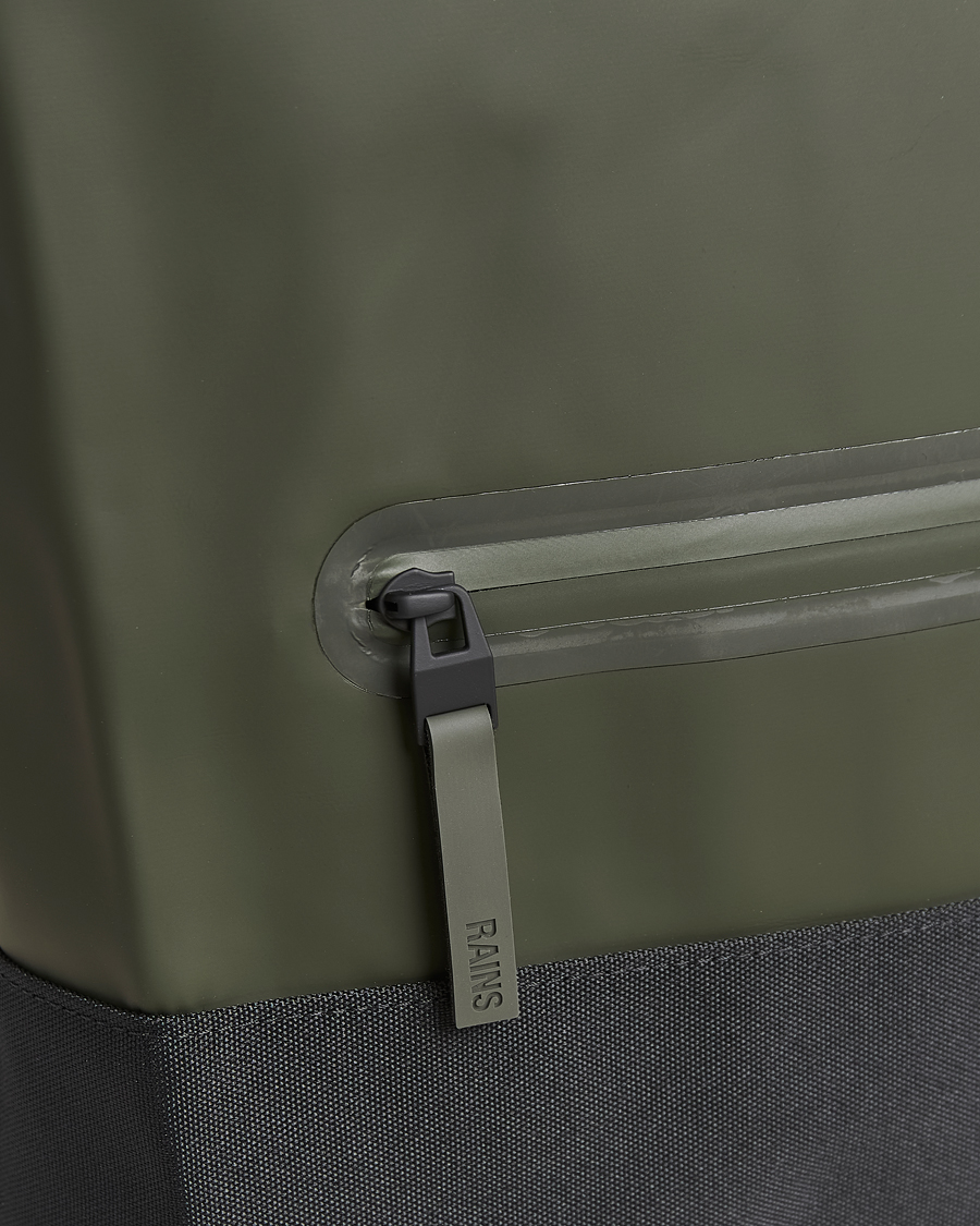 Herr | Väskor | RAINS | Trail Rolltop Backpack Green