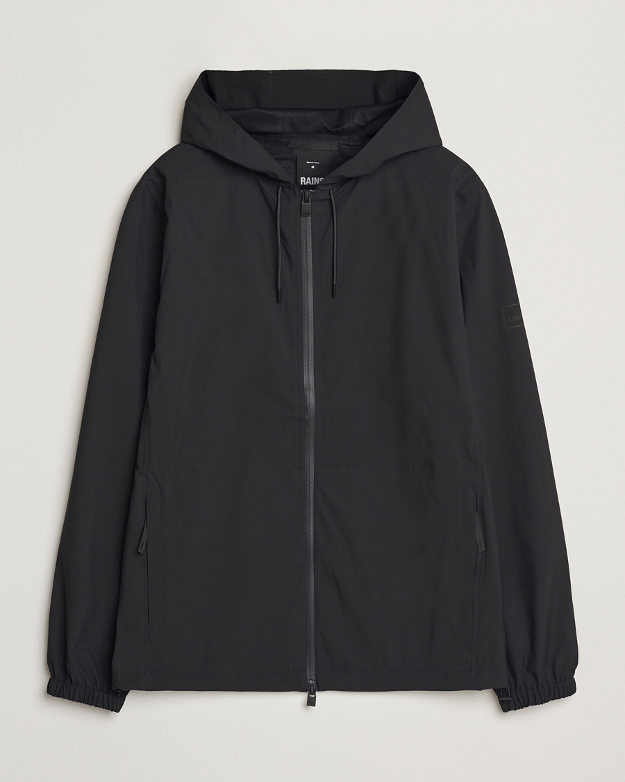 Herr | Jackor | RAINS | Suva Hooded Waterproof Jacket Black