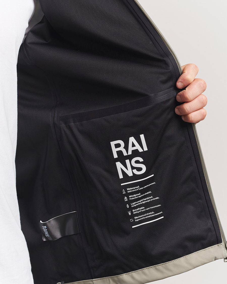 Herr | Jackor | RAINS | Suva Hooded Waterproof Jacket Drift