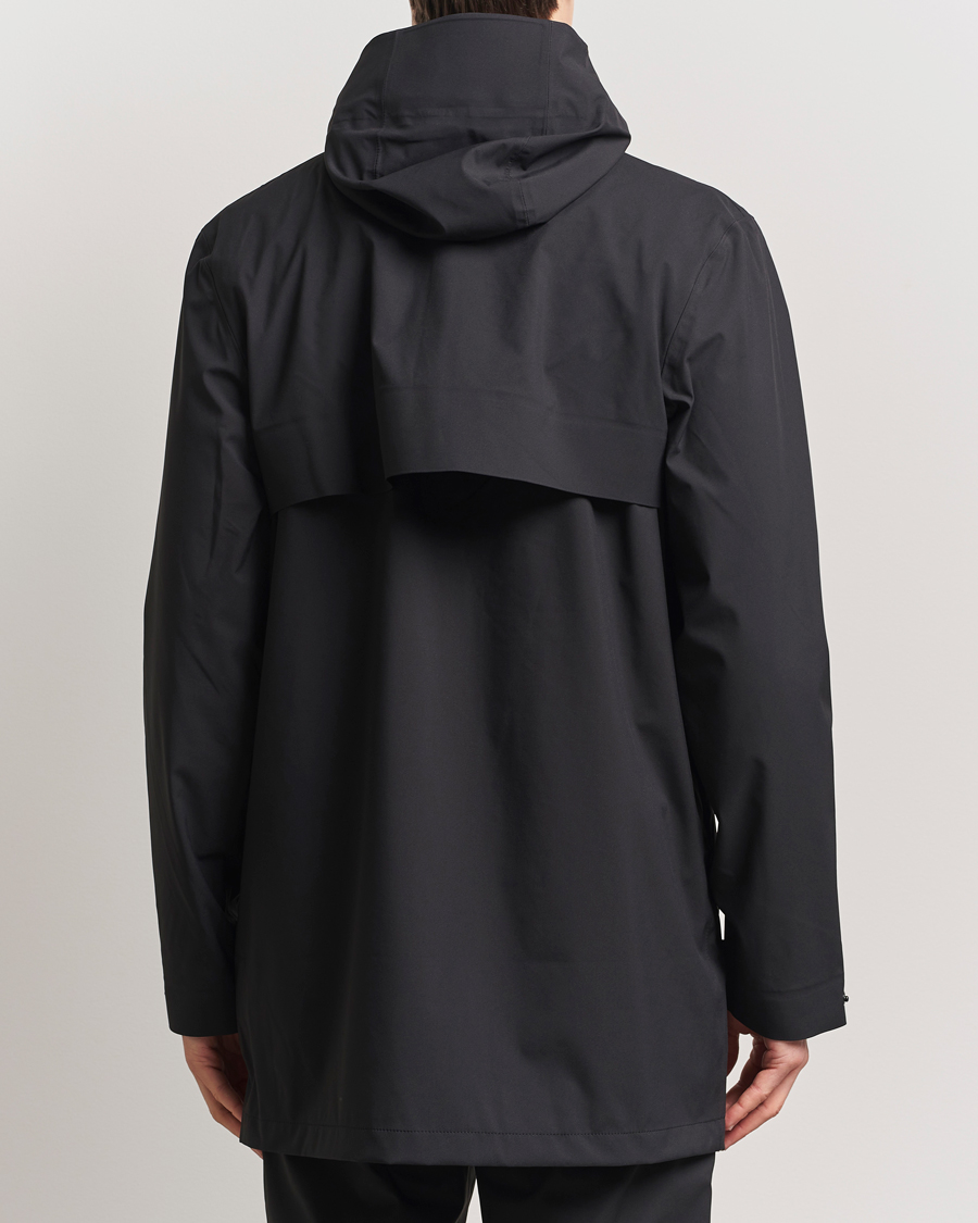 Herr | Jackor | RAINS | Suva Hooded Waterproof Long Jacket Black