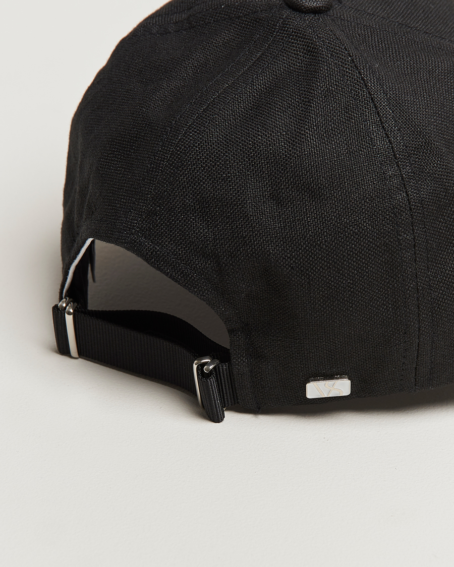 Herr | Hattar & kepsar | Varsity Headwear | Linen Baseball Cap Licorice Black