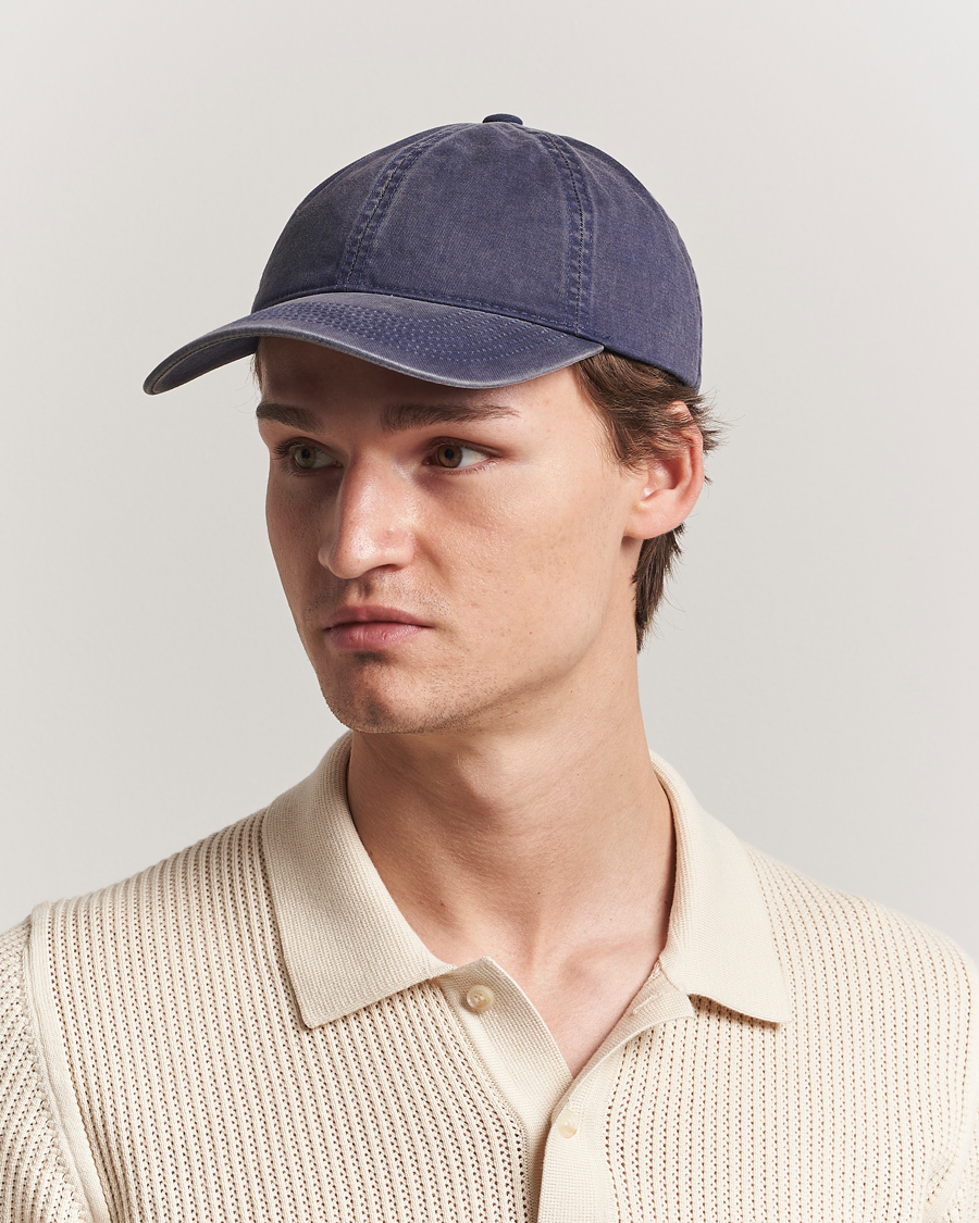 Herr | Hattar & kepsar | Varsity Headwear | Washed Cotton Baseball Cap Navy