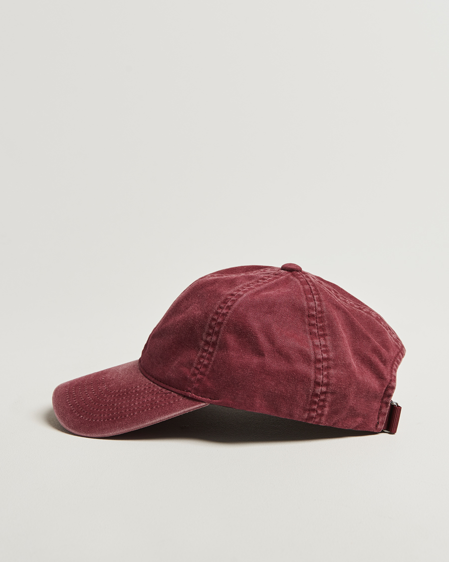 Herr | Hattar & kepsar | Varsity Headwear | Washed Cotton Baseball Cap Burgundy