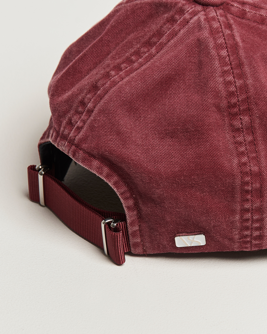 Herr | Hattar & kepsar | Varsity Headwear | Washed Cotton Baseball Cap Burgundy
