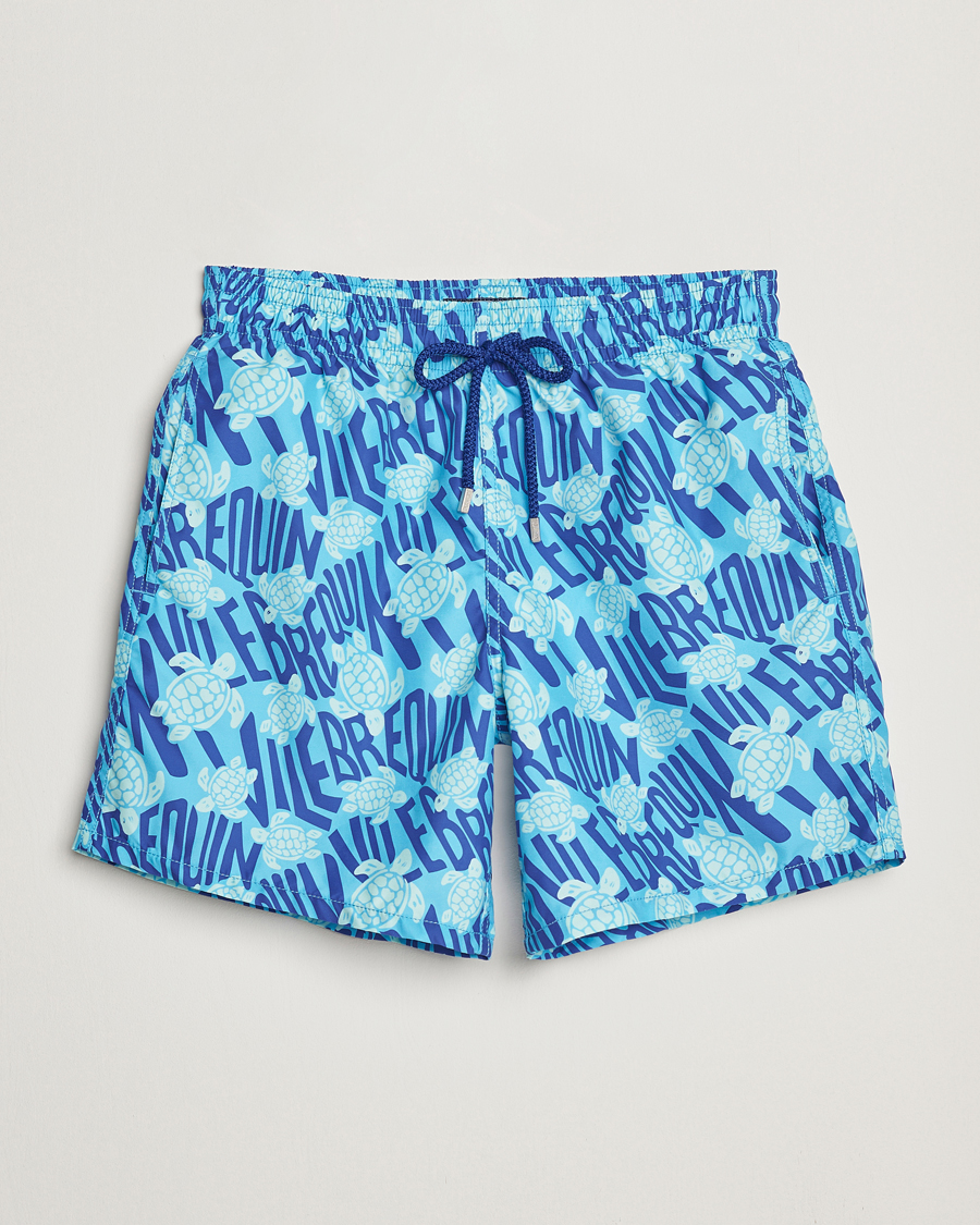 Herr | Badbyxor | Vilebrequin | Moorea Swimshorts Topaze Bleue