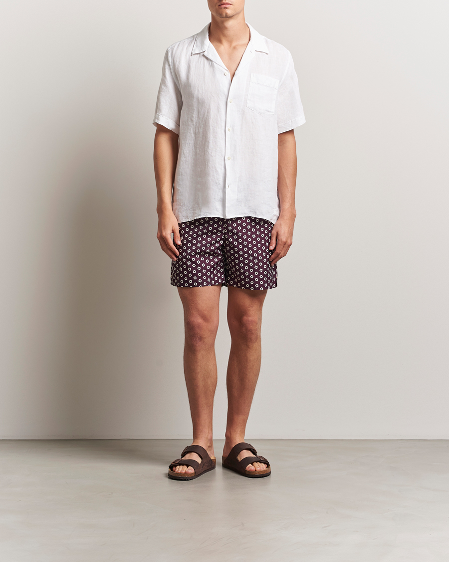 Herr | Skjortor | Vilebrequin | Charli Resort Short Sleeve Shirt Blanc