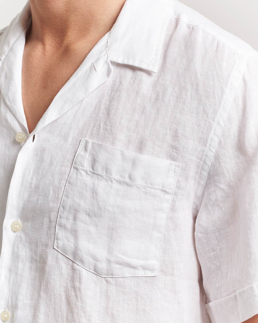 Herr | Skjortor | Vilebrequin | Charli Resort Short Sleeve Shirt Blanc