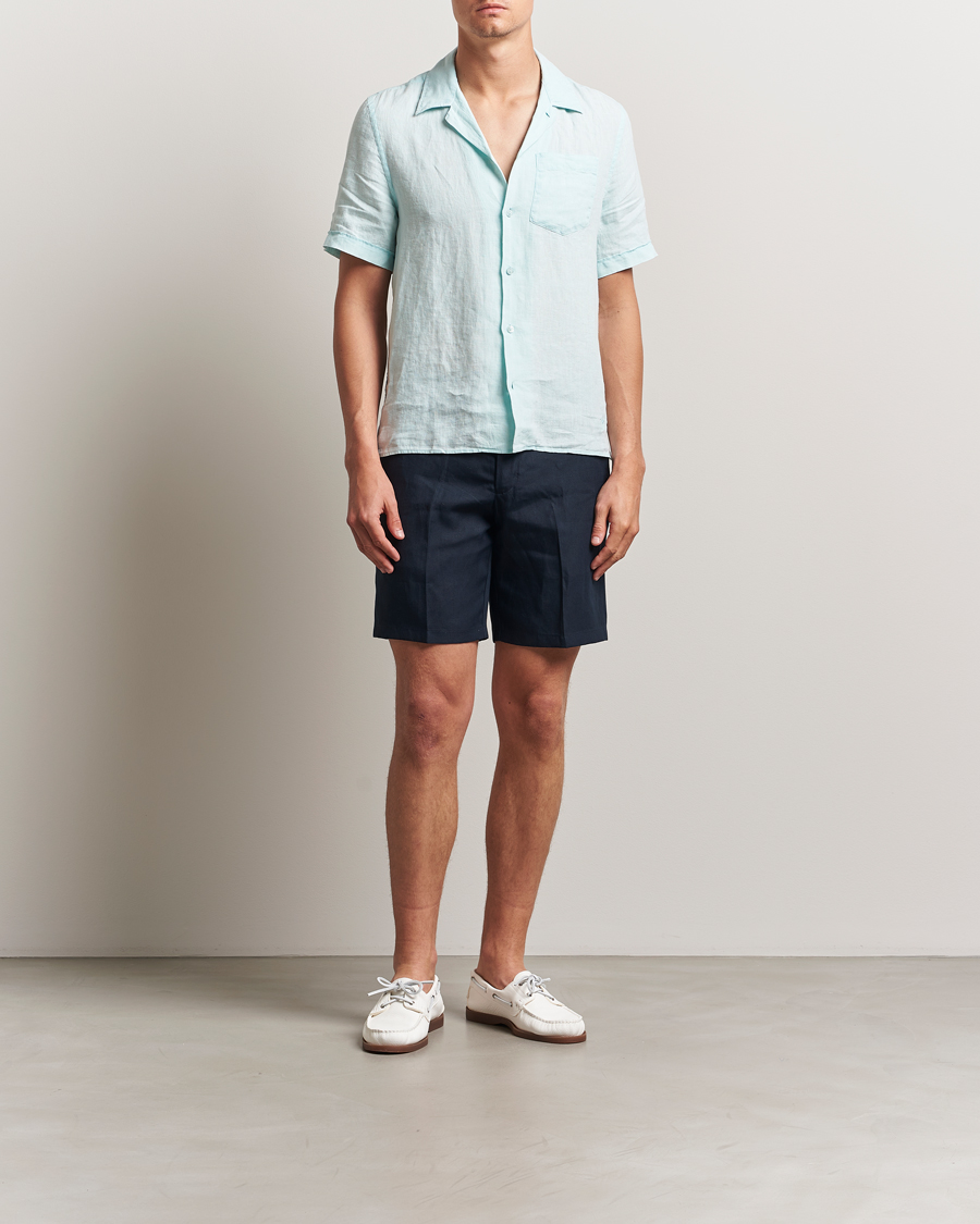 Herr | Skjortor | Vilebrequin | Charli Resort Short Sleeve Shirt Pacific