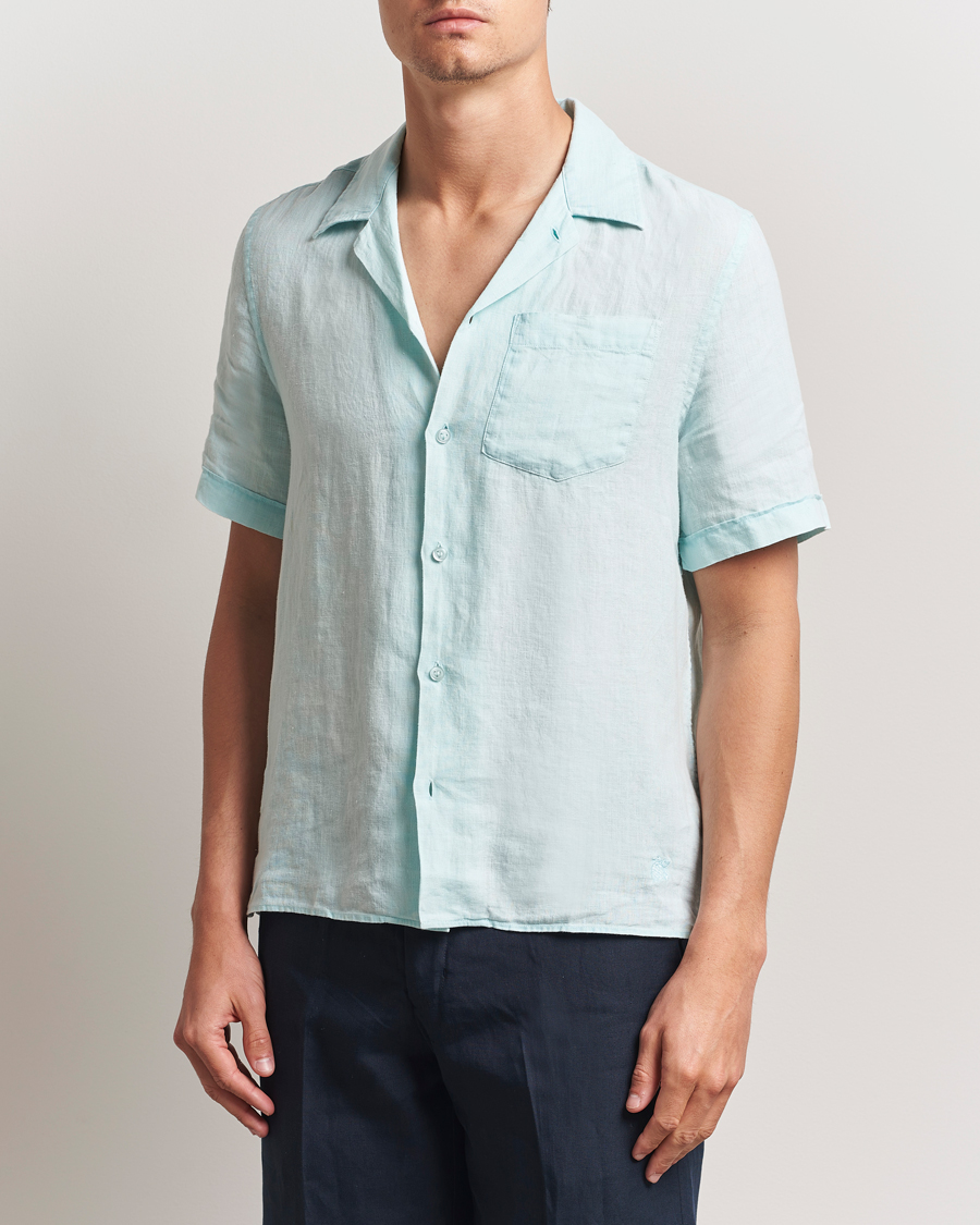 Herr | Skjortor | Vilebrequin | Charli Resort Short Sleeve Shirt Pacific