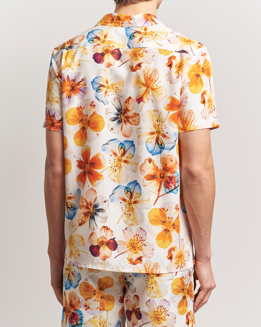 Herr | Skjortor | Orlebar Brown | Hibbert Oshibana Printed Shirt White Sand