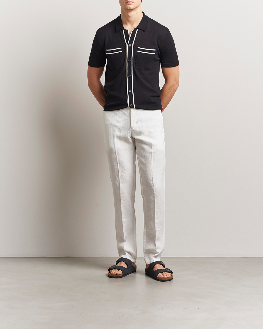 Herr | Byxor | Orlebar Brown | Griffon Italian Linen Trousers White Sand