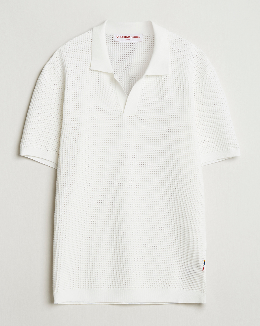 Herr | Pikéer | Orlebar Brown | Roddy Mesh Polo White