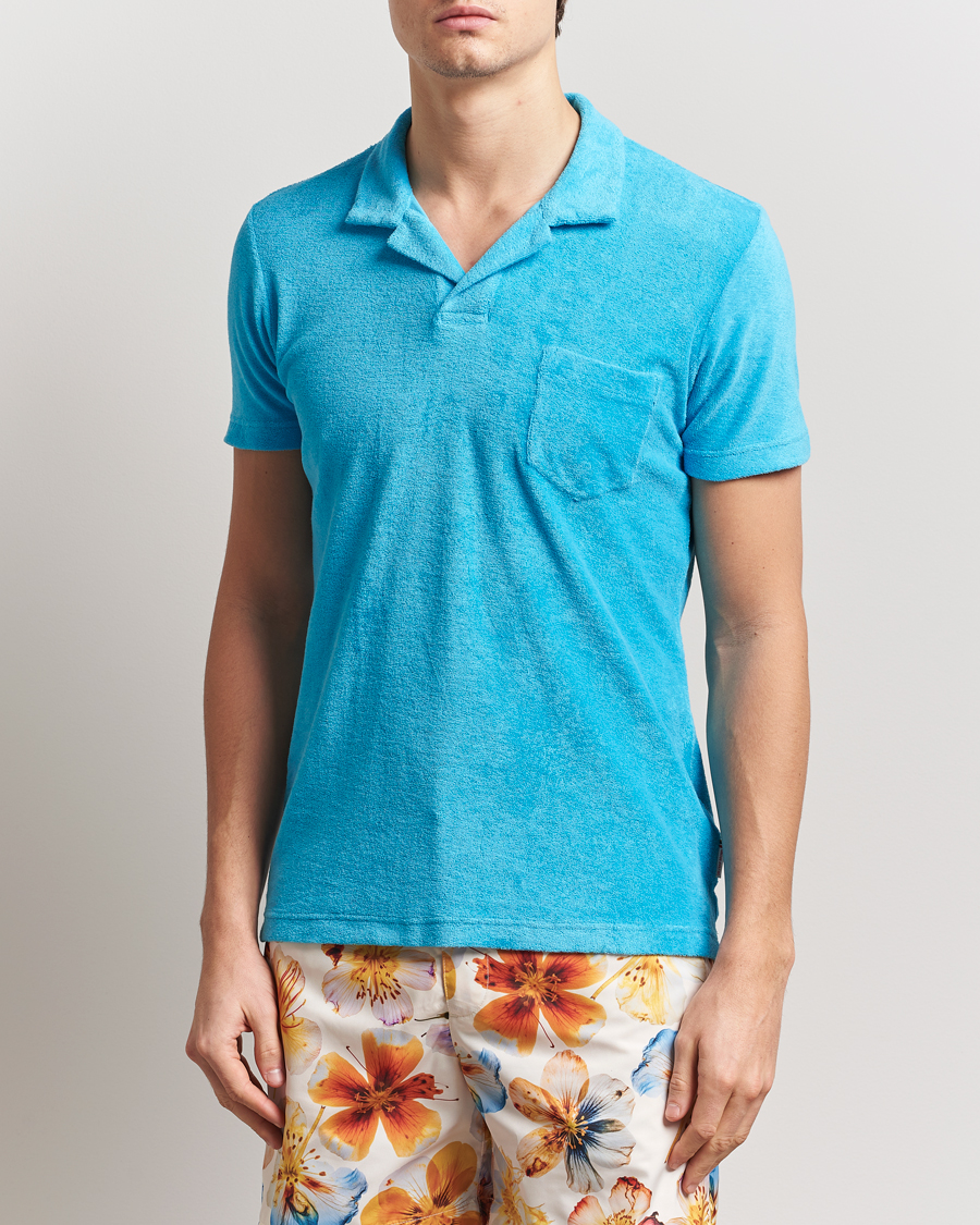 Herr | Pikéer | Orlebar Brown | Terry Polo Agua Blue