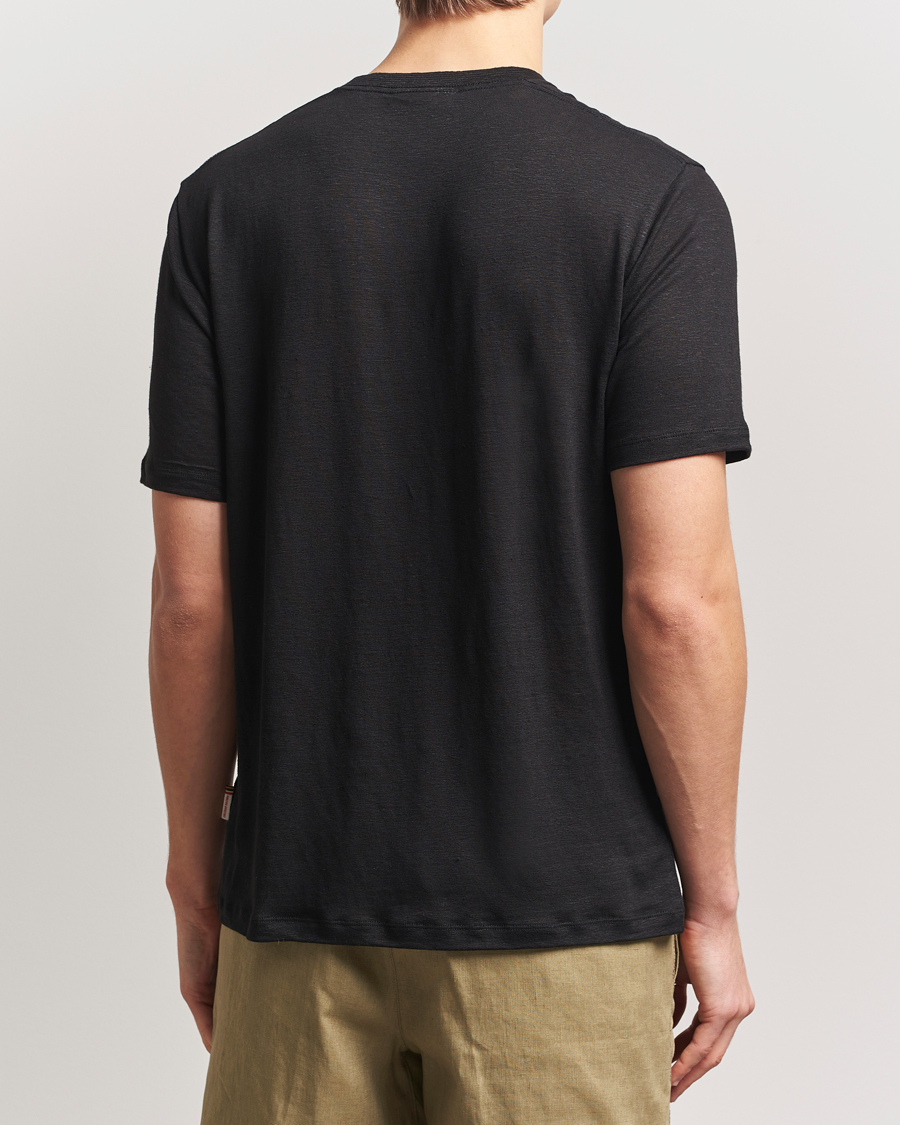 Herr | T-Shirts | Orlebar Brown | Standard Linen T-Shirt Black