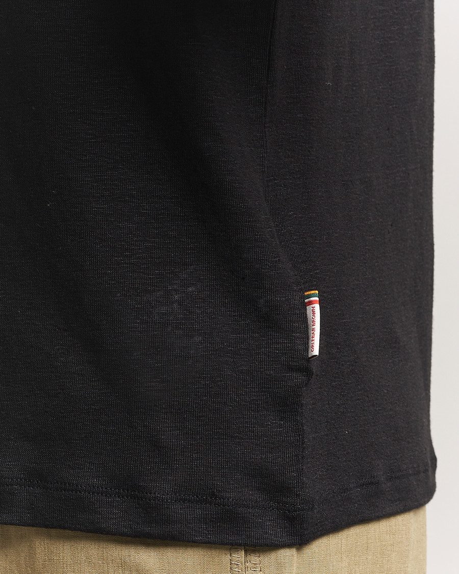 Herr | T-Shirts | Orlebar Brown | Standard Linen T-Shirt Black