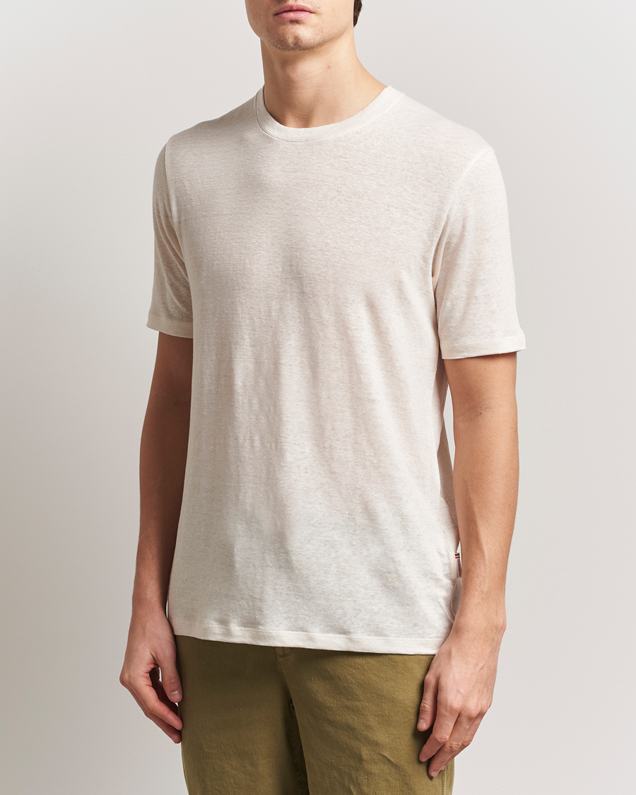 Herr | T-Shirts | Orlebar Brown | Standard Linen T-Shirt Latte