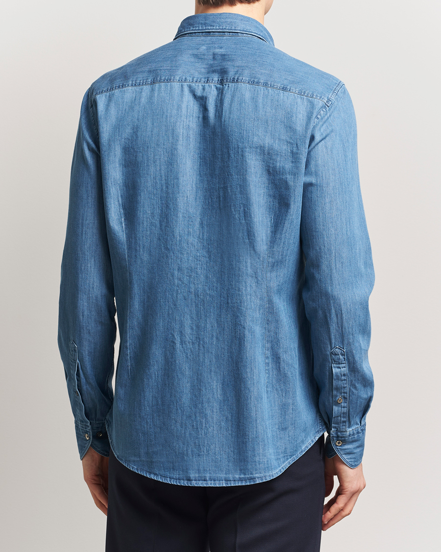 Herr | Skjortor | Stenströms | Slimline Denim Shirt Blue