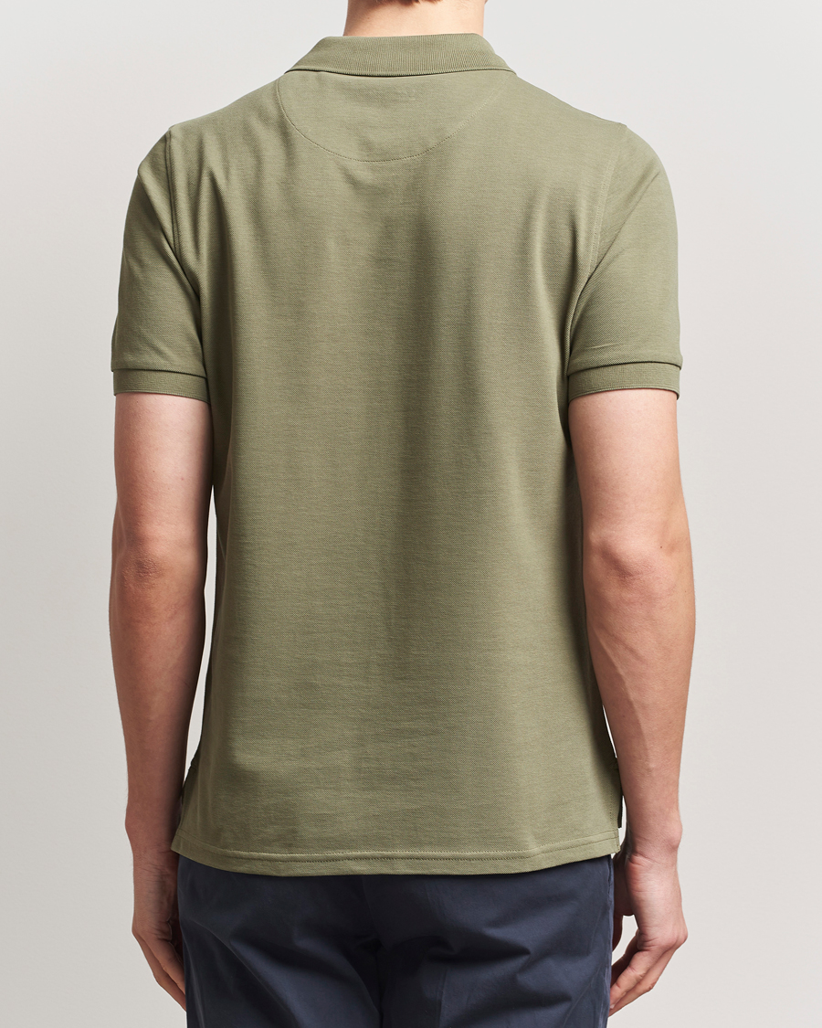 Herr | Pikéer | Stenströms | Organic Cotton Piquet Polo Shirt Olive