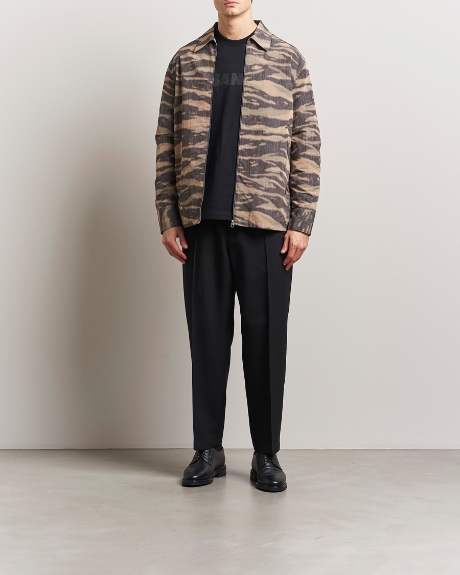 Herr | Skjortor | Jil Sander | Zip Shirt Jacket Camouflage