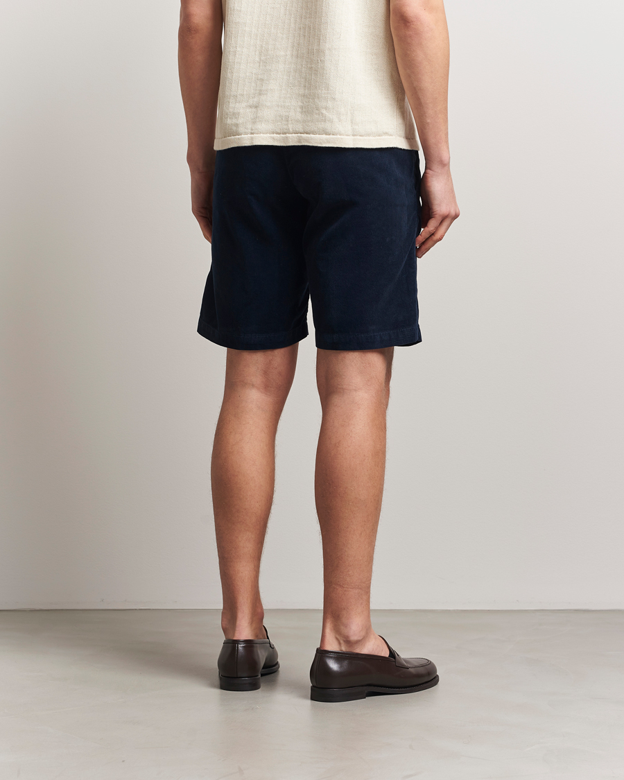 Herr | Shorts | Massimo Alba | Vela Baby Corduroy Shorts Navy