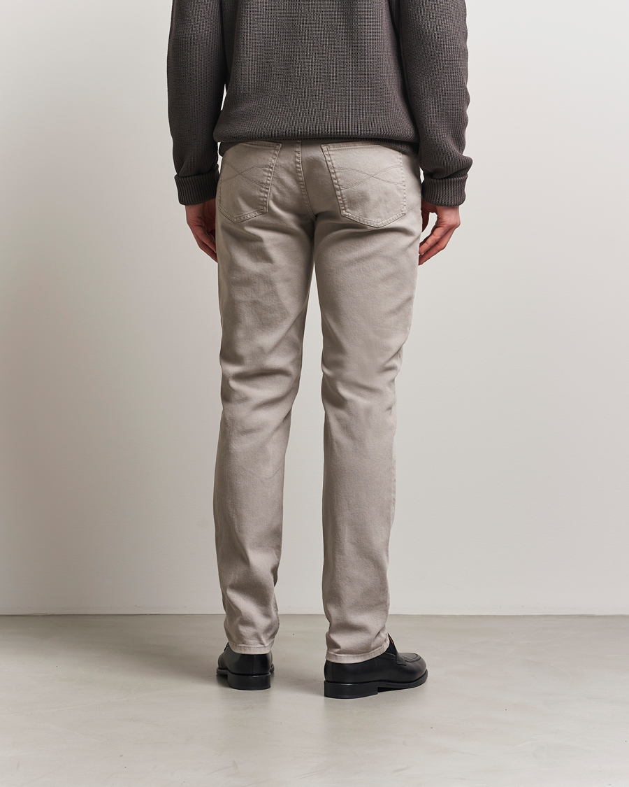 Herr | Byxor | Brunello Cucinelli | Slim Fit Bull Denim Pants Grey