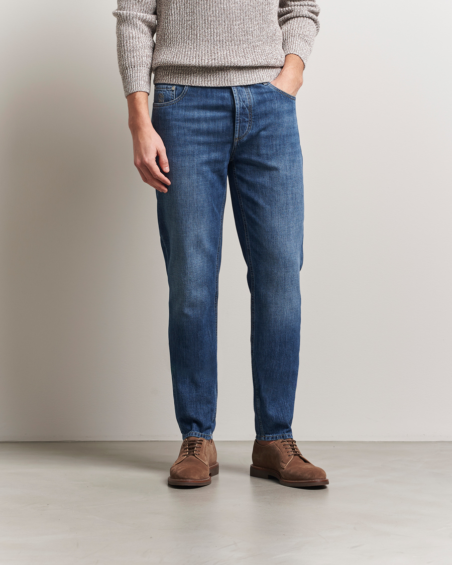 Herr | Jeans | Brunello Cucinelli | Traditional Fit Jeans Blue Wash