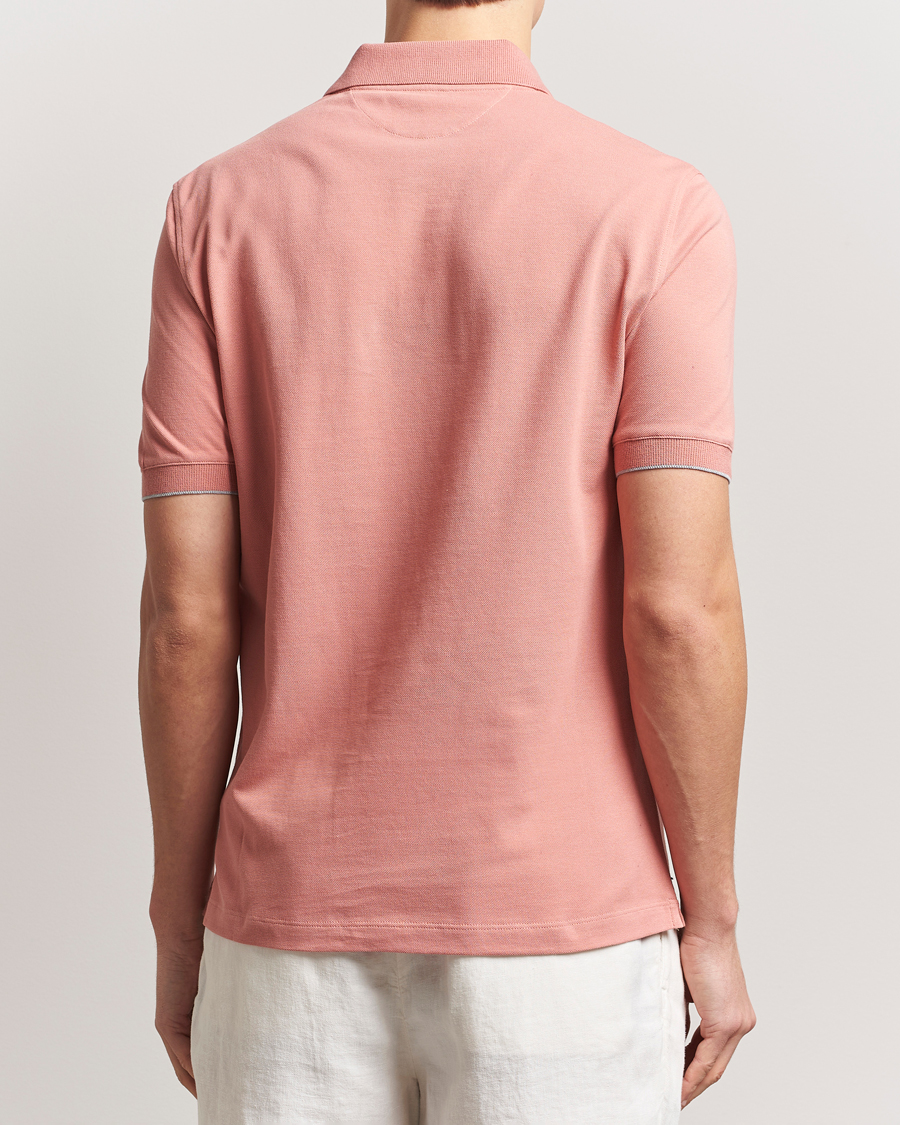 Herr | Pikéer | Brunello Cucinelli | Short Sleeve Logo Polo Dusty Red