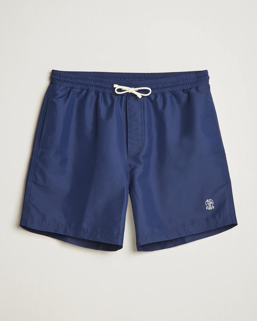 Herr | Badbyxor | Brunello Cucinelli | Nylon Swim Trunks Navy