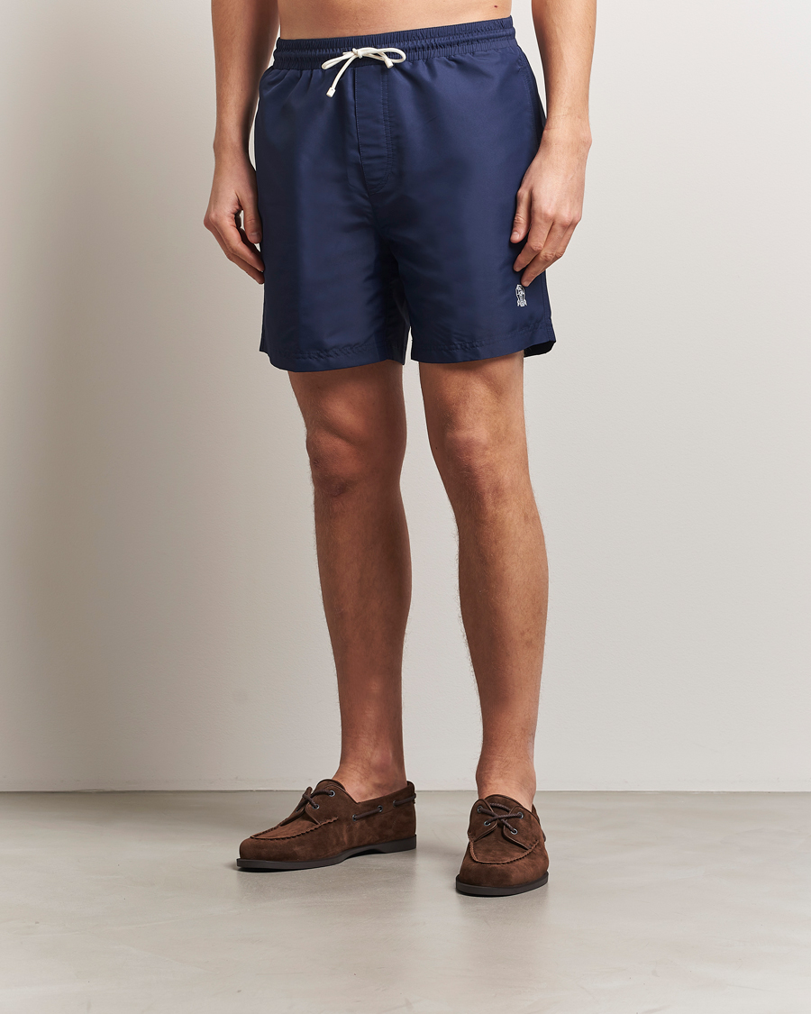 Herr | Badbyxor | Brunello Cucinelli | Nylon Swim Trunks Navy