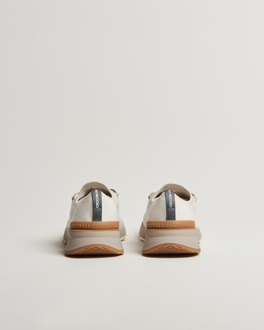Herr | Sneakers | Brunello Cucinelli | Mesh Running Sneakers Beige