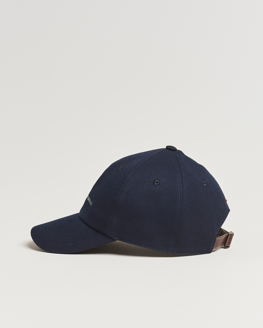 Herr | Hattar & kepsar | Brunello Cucinelli | Twill Cotton Baseball Cap Navy