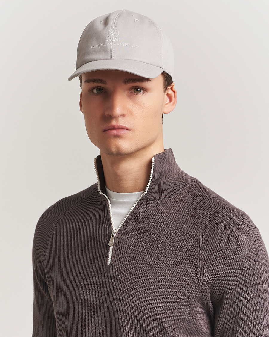 Herr | Hattar & kepsar | Brunello Cucinelli | Cotton Baseball Cap Beige