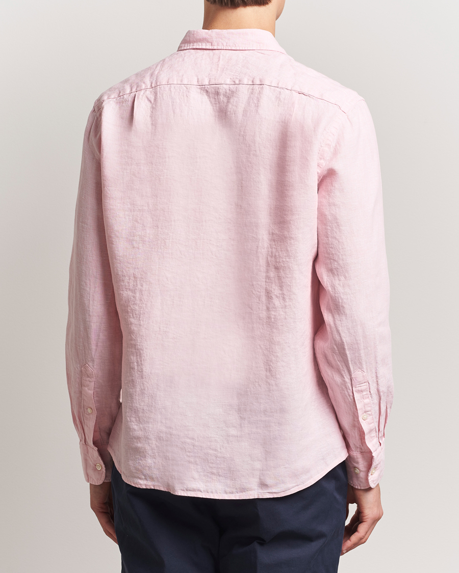 Herr | Skjortor | Charles Tyrwhitt | Pure Linen Slim Fit Shirt Pink