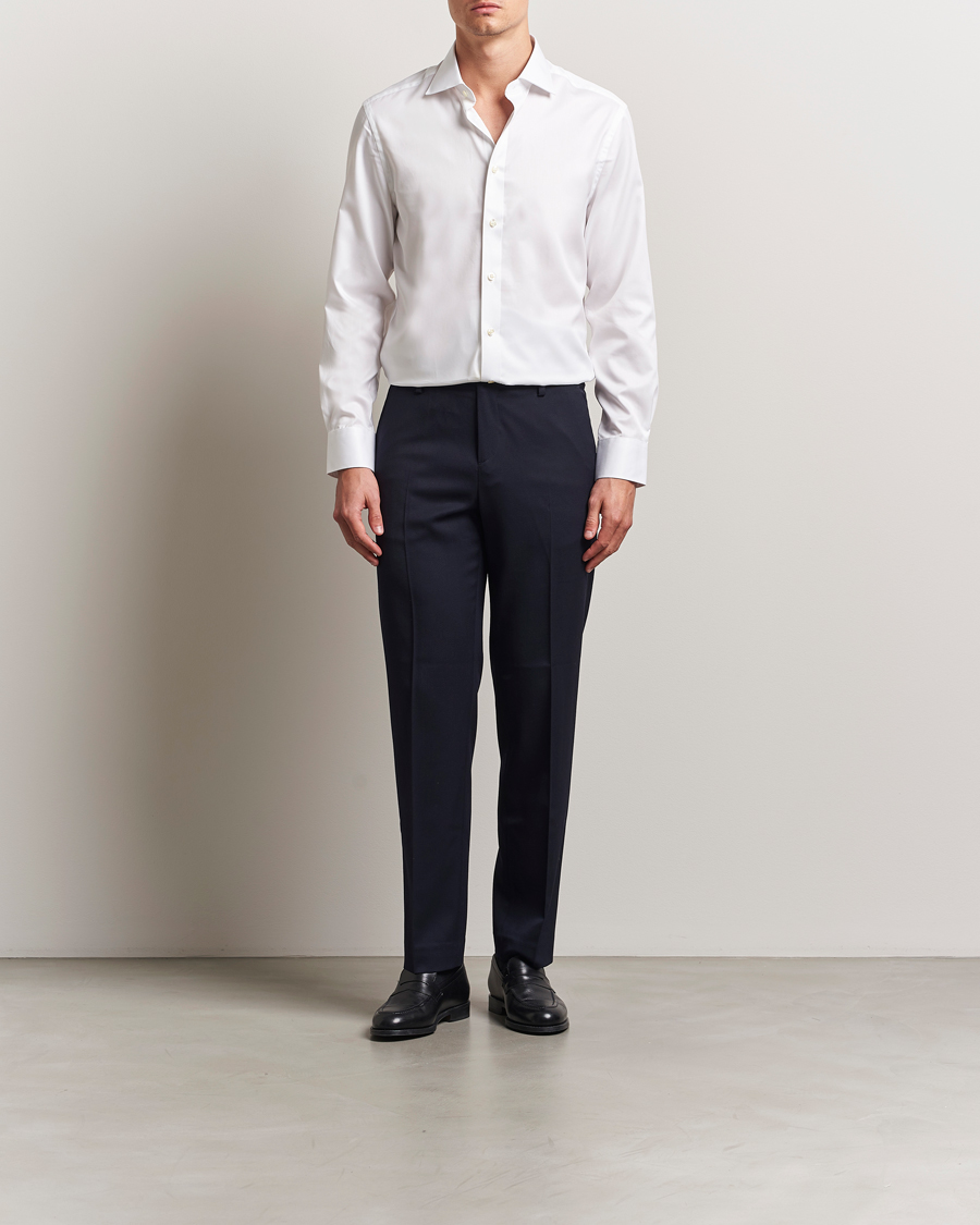 Herr | Skjortor | Charles Tyrwhitt | Egyptian Cotton Twill Shirt White