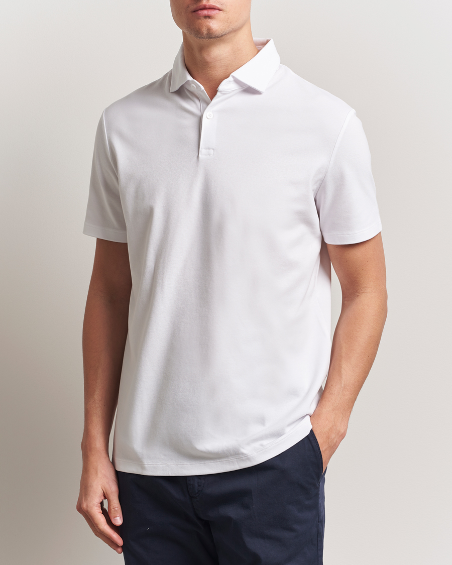 Herr | Pikéer | Charles Tyrwhitt | Short Sleeve Cotton Pique Polo White