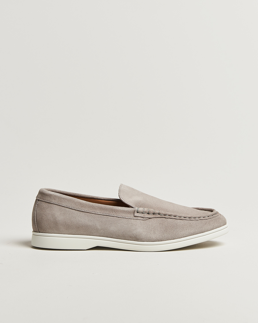 Herr | Loafers | Charles Tyrwhitt | Suede Slip On Loafers Light Grey