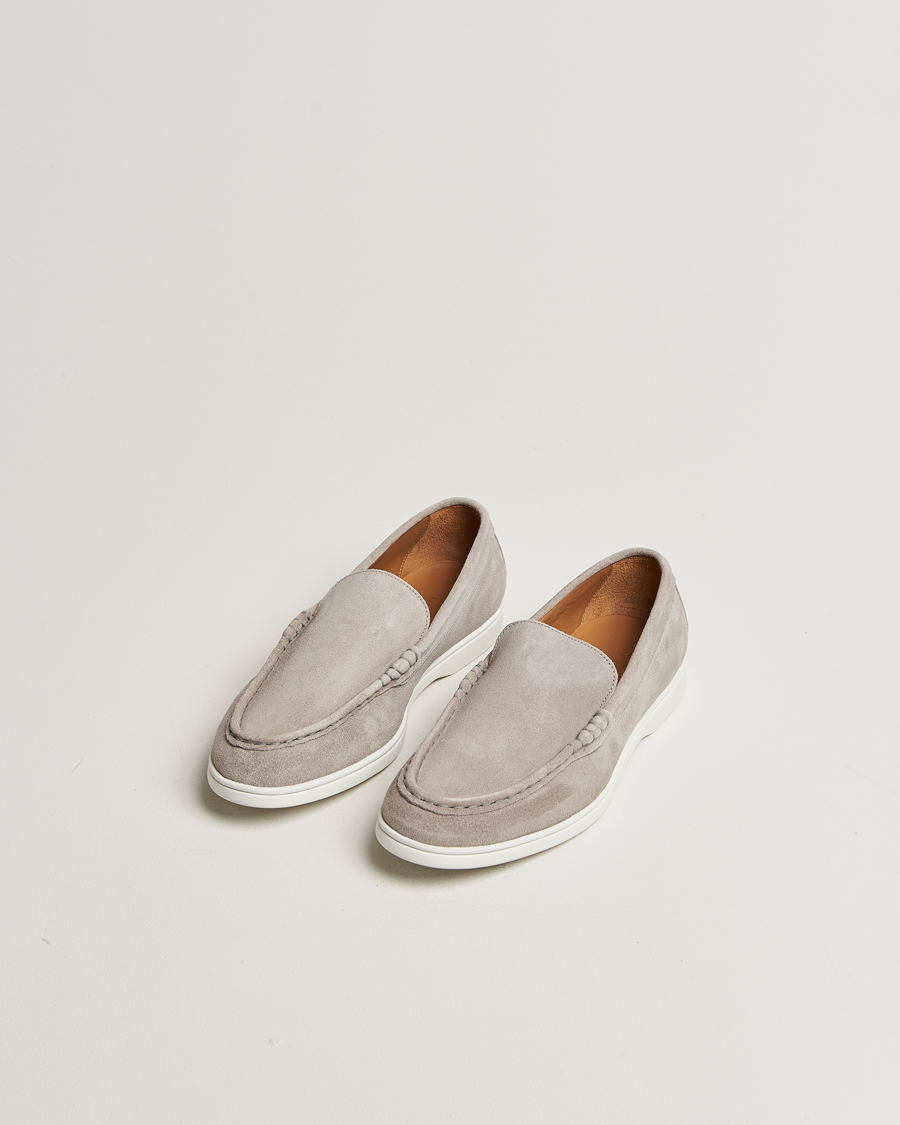 Herr | Loafers | Charles Tyrwhitt | Suede Slip On Loafers Light Grey