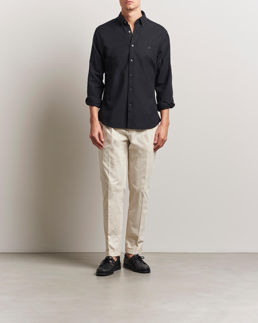Herr | Skjortor | Charles Tyrwhitt | Button Down Stretch Oxford Shirt Black