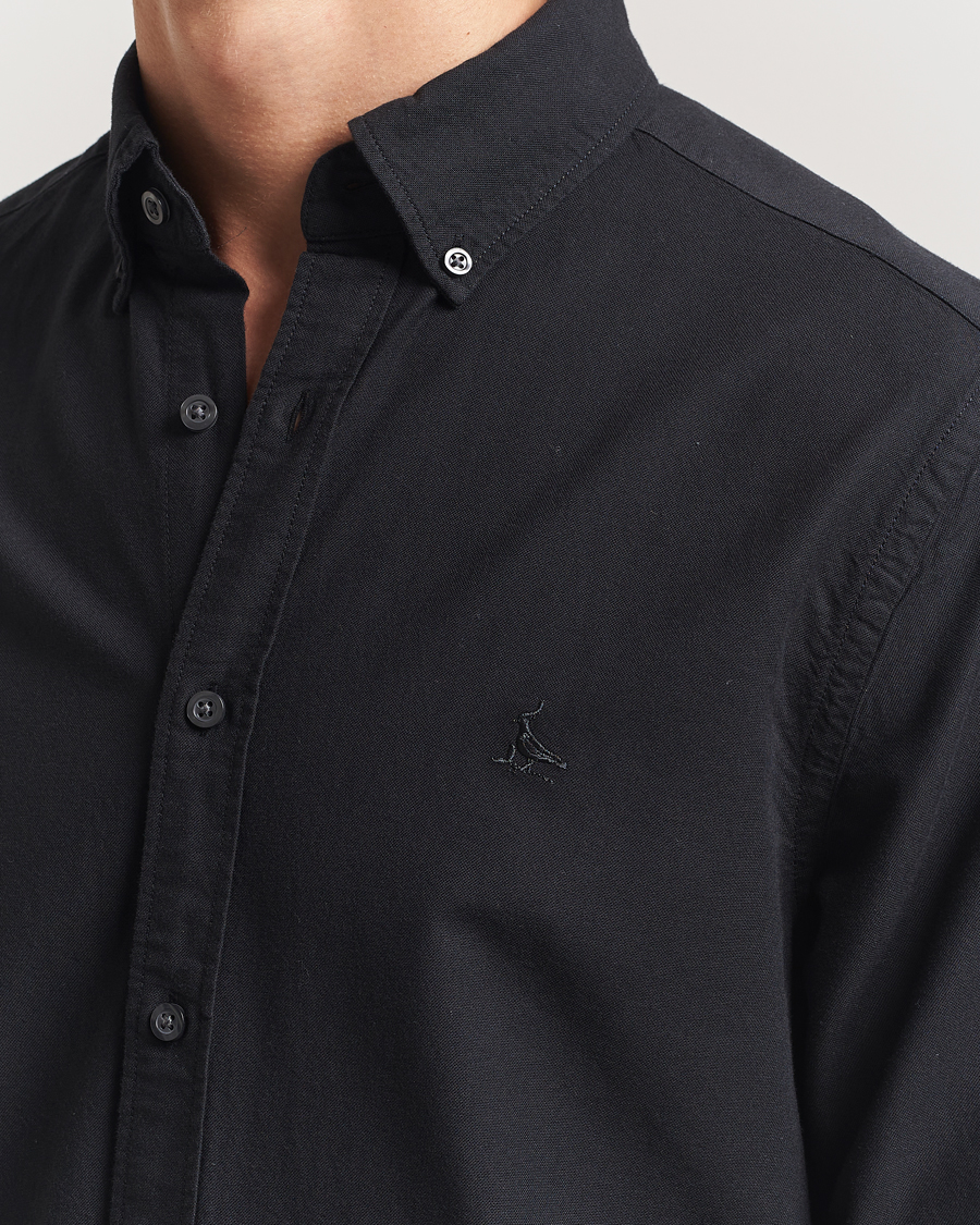 Herr | Skjortor | Charles Tyrwhitt | Button Down Stretch Oxford Shirt Black