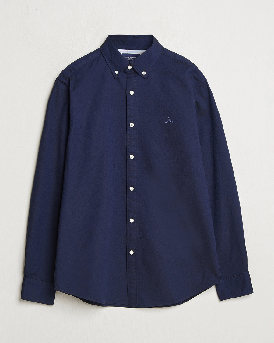Herr | Skjortor | Charles Tyrwhitt | Button Down Stretch Oxford Shirt Ink Blue