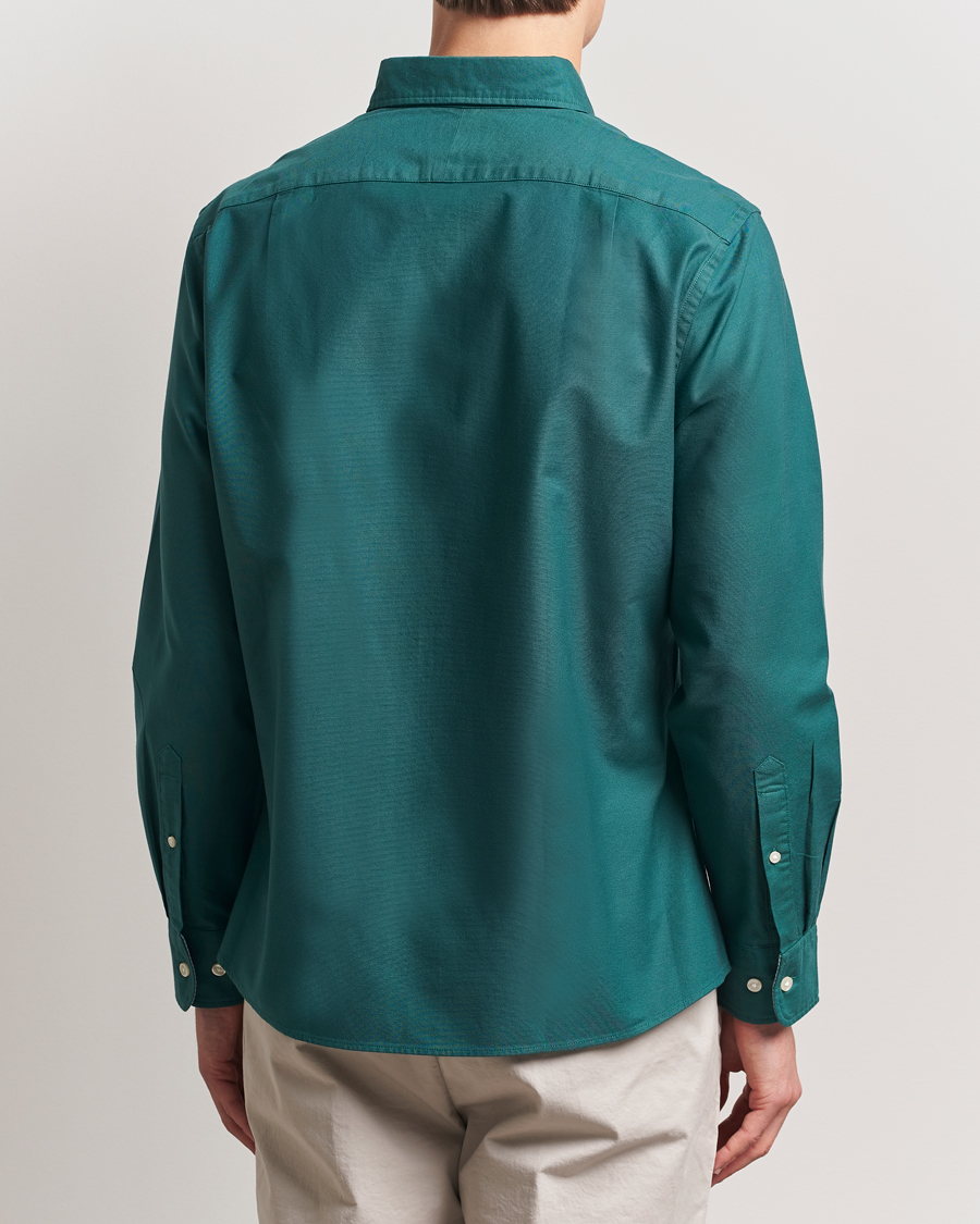 Herr | Skjortor | Charles Tyrwhitt | Button Down Stretch Oxford Shirt Teal Green