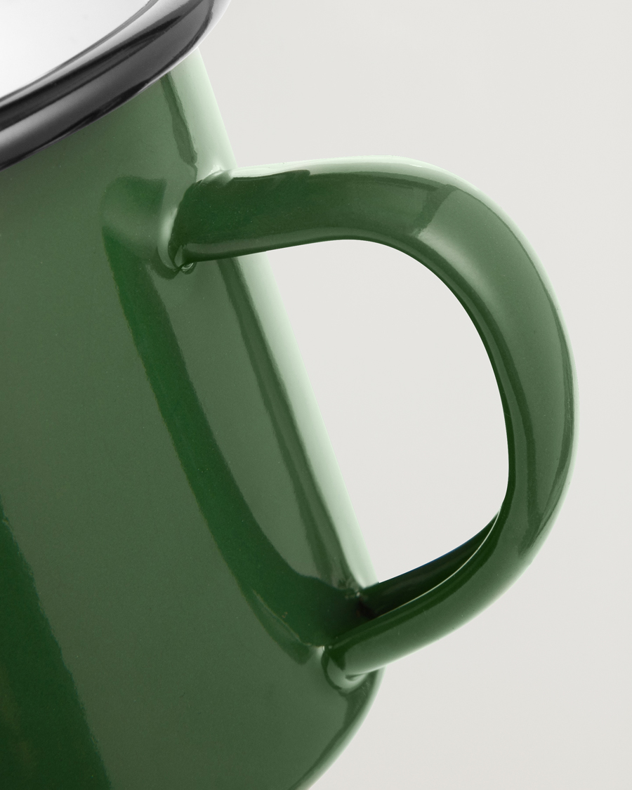 Herr | Outdoor living | Forét | Bean Enamel Mug Dark Green