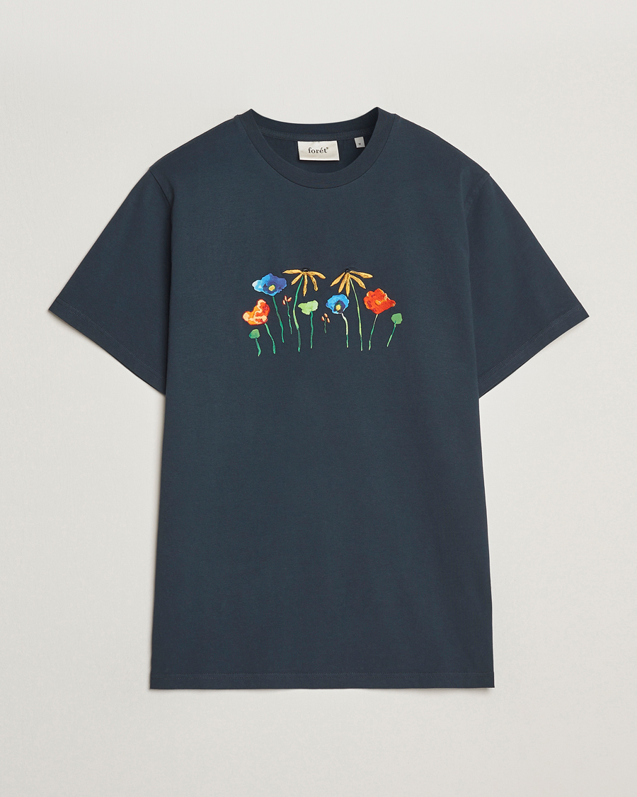 Herr | T-Shirts | Forét | Botanic T-Shirt Navy