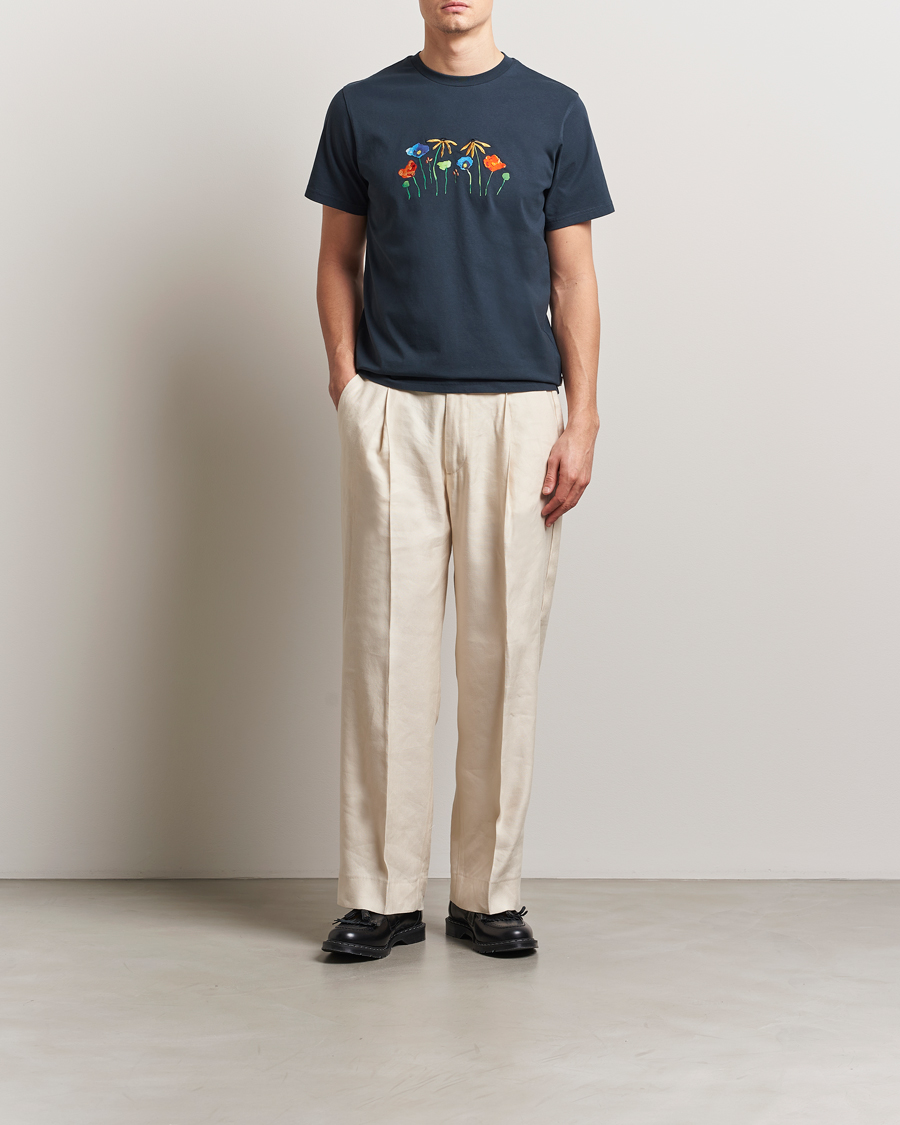 Herr | T-Shirts | Forét | Botanic T-Shirt Navy